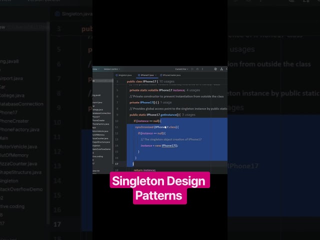 Singleton Design Pattern❤️❤️
