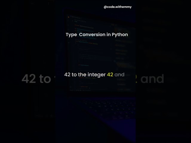 Type conversion in python