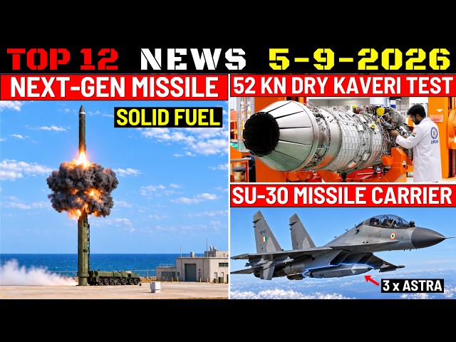 Indian Defence Updates : DRDO Next-Gen Missile,Missile Carrier Drone,52Kn Dry Kaveri,500 K9 Vajra