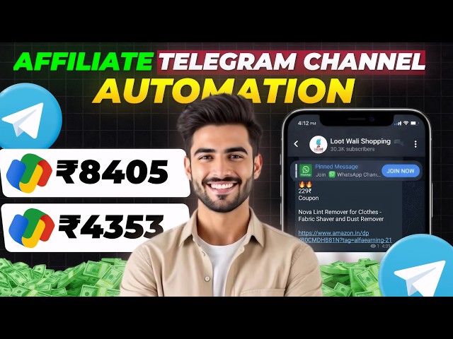 Affiliate Telegram Channel Automation 🤖 Earn Daily with Auto Posting (Step-by-Step)