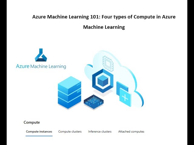 Azure Machine Learning 101:Episode 4,  Four types of Compute in Azure Machine Learning