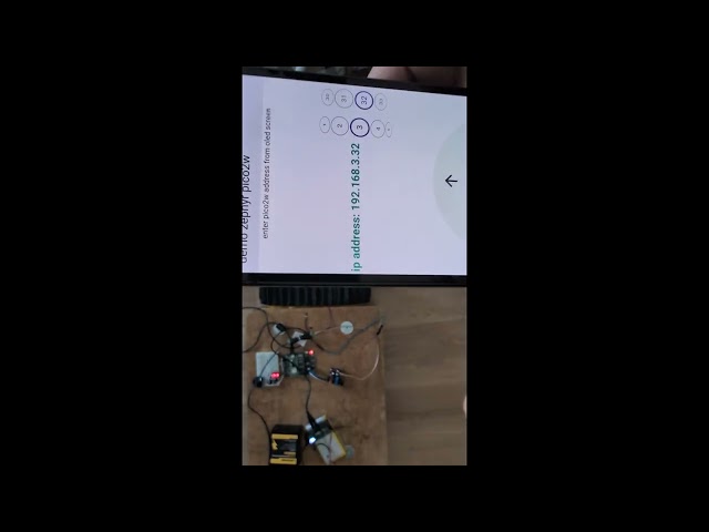 zephyr rtos wifi udp pico2w demo, source in the description