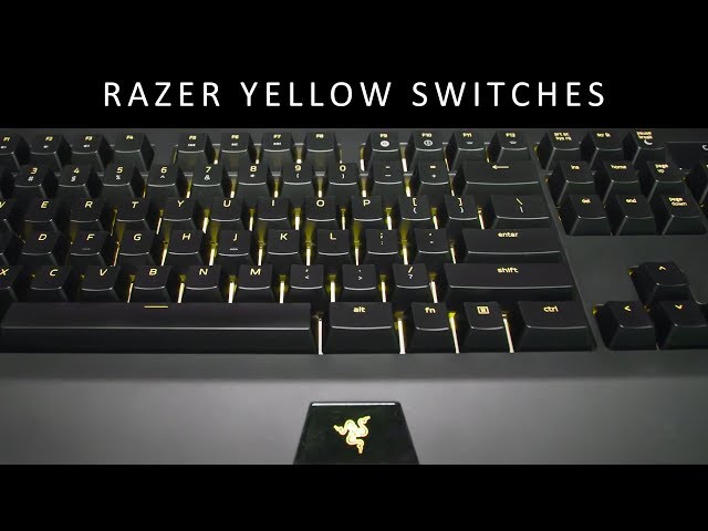 (110 wpm) Fast Typing Sound Test: Razer Yellow Switches BlackWidow Chroma V2