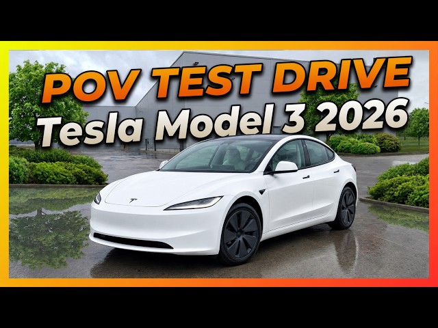 2026 Tesla Model 3 Dual Motor Long Range | POV Test Drive