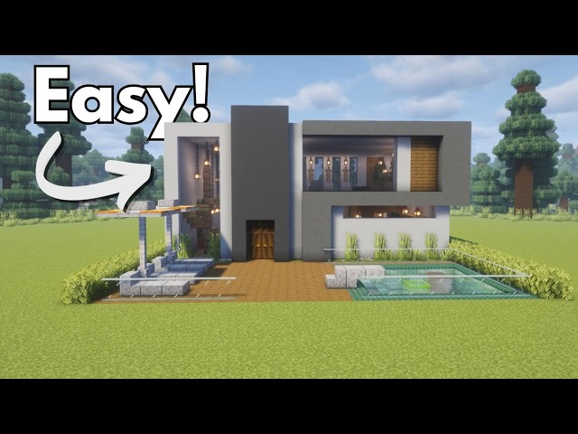 Minecraft: How to Build a Modern House | Tutorial🏡