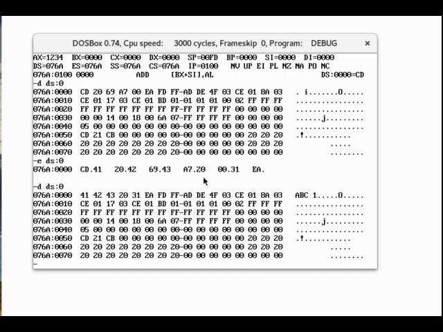 Debug, un outil pour apprendre l'assembleur