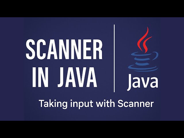 How to take User Input in Java with Scanner