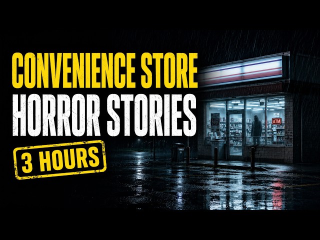 6 Creepy Convenience Store Night Shift Stories | Rain Sounds & Black Screen