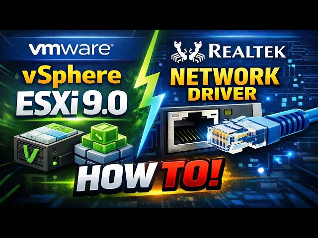 Minisforum MS-A2 HOW TO: Install the NEW Realtek driver on ESXi 9.0