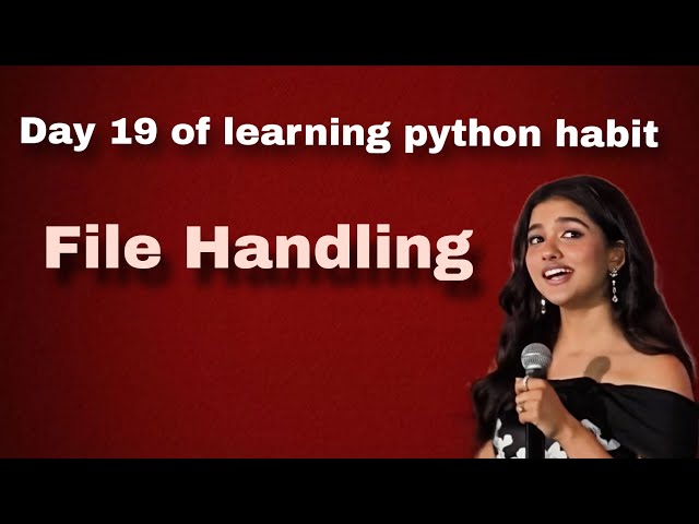 File Handling in Python 