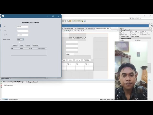 Aplikasi buku tamu nikah menggunakan oop pewaris @fakultasteknikuna2962 