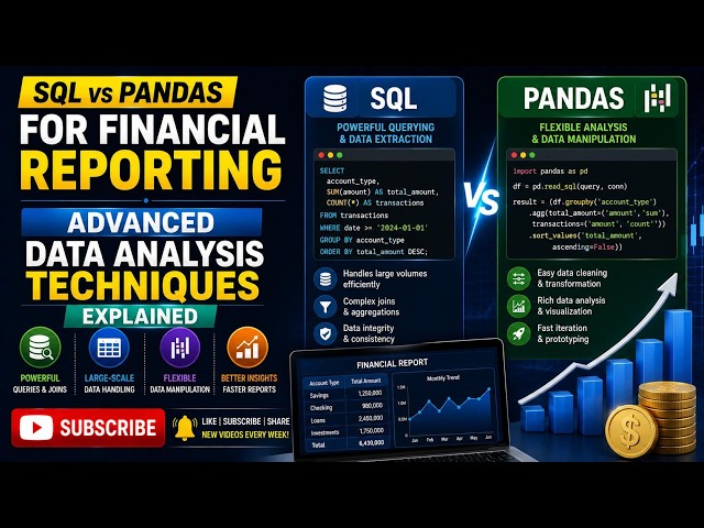 SQL vs Pandas for Financial Reporting: Advanced Data Analysis Techniques Explained