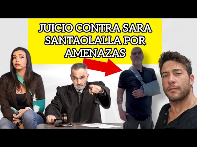 Dani Desokupa testifies with his arm in a sling. Trial against Sara Santaolalla for alleged threats.