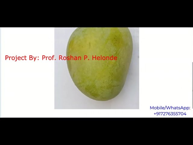 Mango Fruit Disease Detection Using Image Processing | With Source Code | Python Project Code