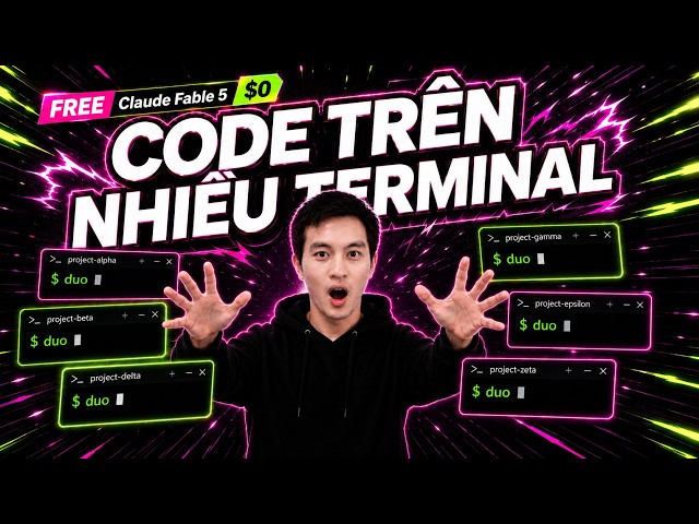 Free Claude Fable 5 Trong Terminal CLI: Code 100 Project Cùng Lúc Với AI Agent