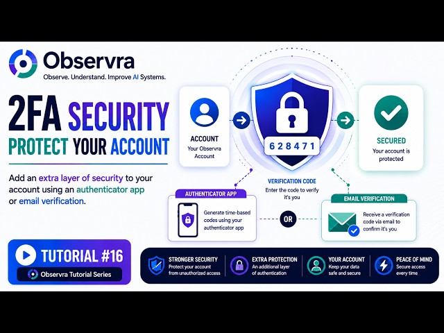 Observra Tutorial #16: Two-Factor Authentication - Secure Your Account