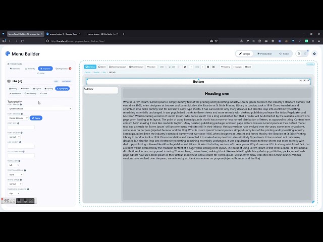 Menu_Builder_Tree project,