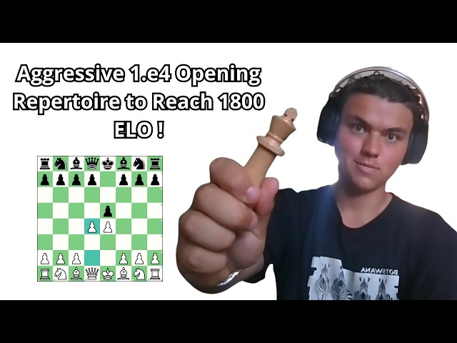 Aggressive 1.e4 Opening Repertoire to Reach 1800 ELO !