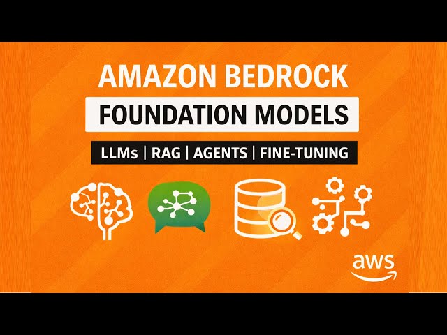 Amazon Bedrock & Foundation Models | Generative AI, LLMs, RAG, Agents, Fine-Tuning & Evaluation