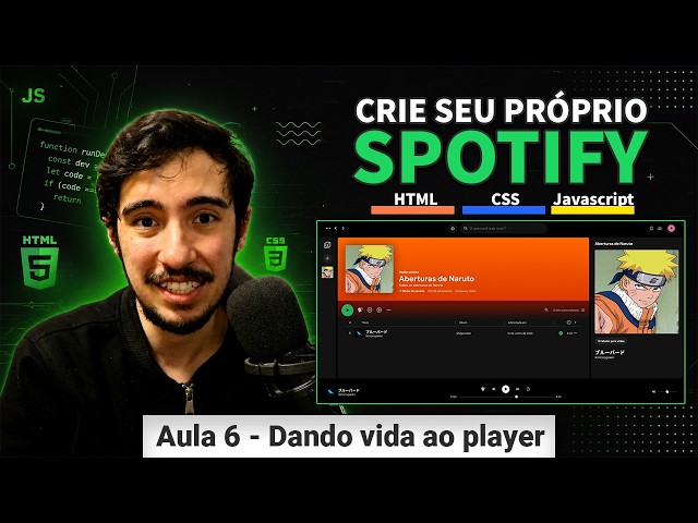 How to Create Your Own Spotify with HTML, CSS, and JavaScript | Music Player with JavaScript (#6)