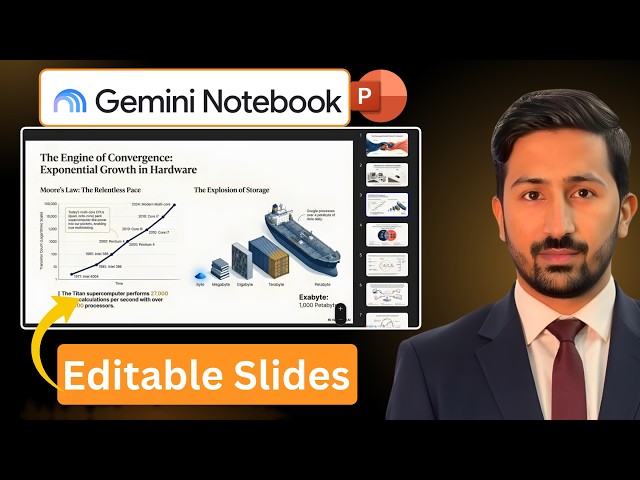 How To Turn NotebookLM Slides Into Professional, Editable PPTs | Gemini Notebook