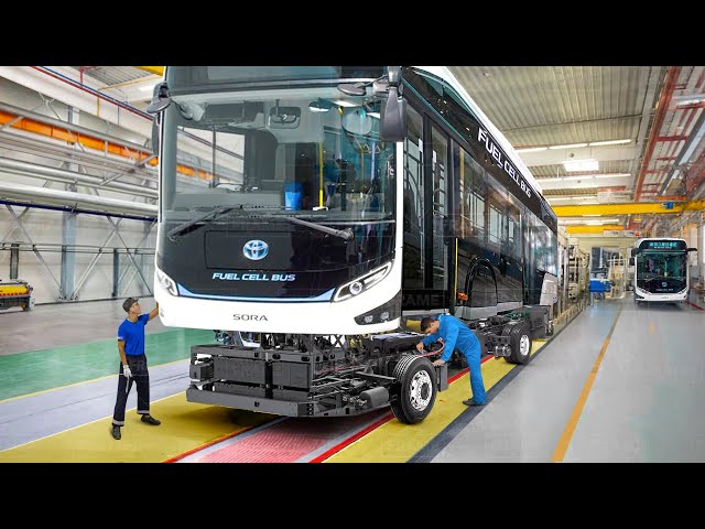 Inside Japan Super Advanced Factory Producing Futuristic Hydrogen Buses - Assembly Line