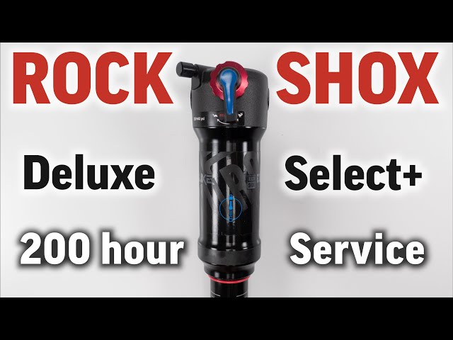Rockshox Deluxe Select + B2 shock 200 and 50 hour full service guide for beginners.  YOU can do it