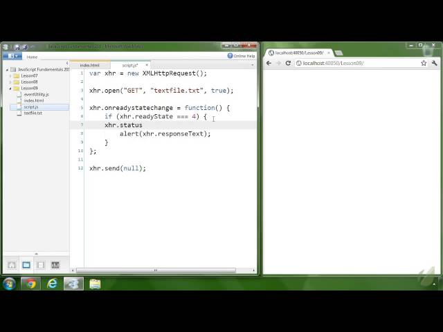9 Advanced JavaScript Fundamentals Browser Features XMLHttpRequest