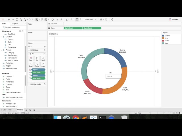 Tableau Tutorial - Donut Charts