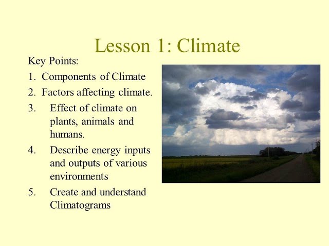 Science 10 | Climate