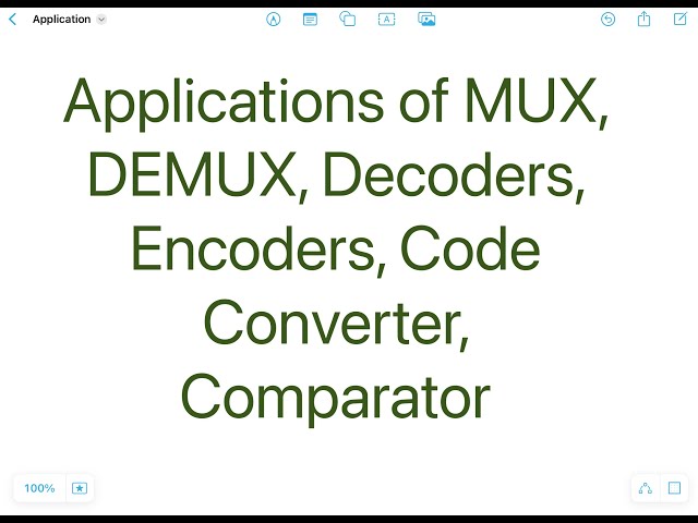 Applications of MUX, DEMUX, Decoder, Encoder, Code Converter & Comparator | Digital Electronics