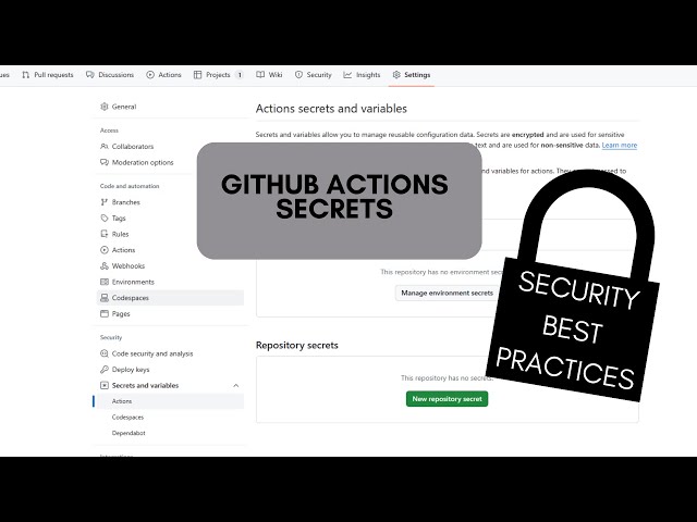 GitHub Actions Secrets: Security Best Practices