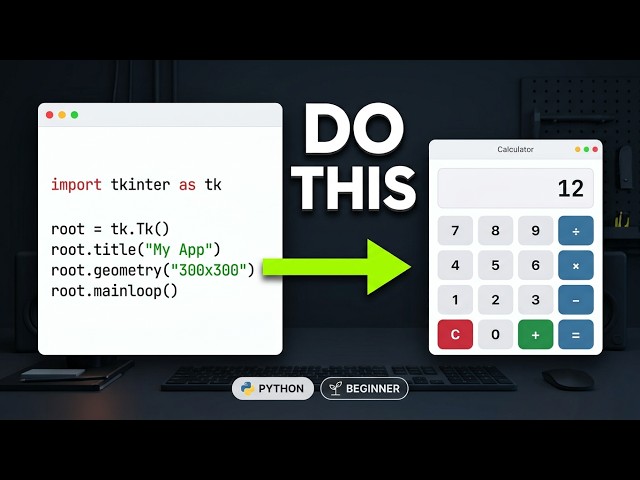Python Project #3: GUI Calculator — Build Your First App with tkinter (Beginner Tutorial 2026)
