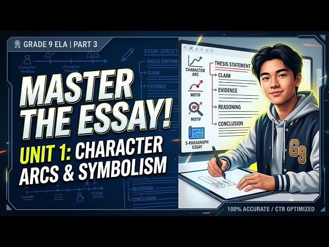 9th Grade ELA Unit 1 (Part 3): Character Arcs, Advanced Symbolism & Essay Writing