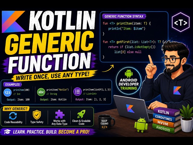 #11 Generic Function | Android Developer Training