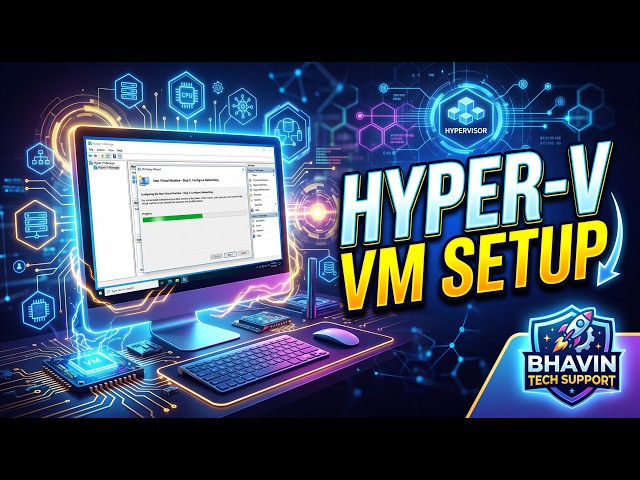 Complete Hyper-V Setup Guide: Laptop, Desktop, and Windows Server Hindi | Virtual Machine Guide