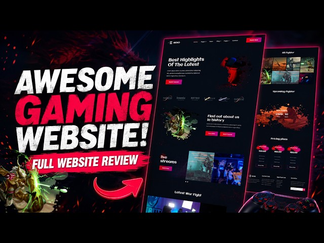 FREE Gaming Website Template 🔥 Open Source eSports Website Design 2026