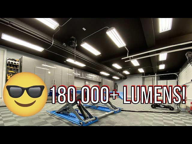 The Brightest Garage Lights on the Market: 180,000 Lumens!