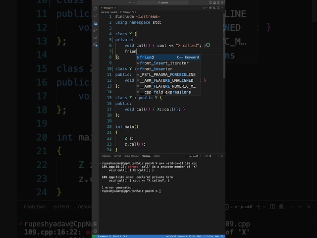 private data member while inheriting a class in c++ #cppprogramming #programming