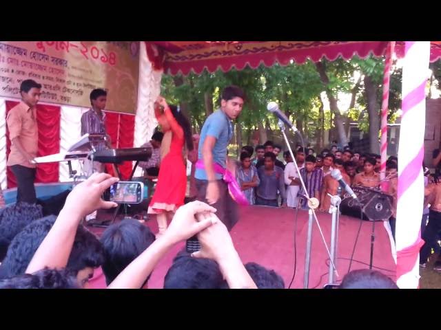 nice boy and girl dance on field stage front of All collage student | bogra polytechnic video