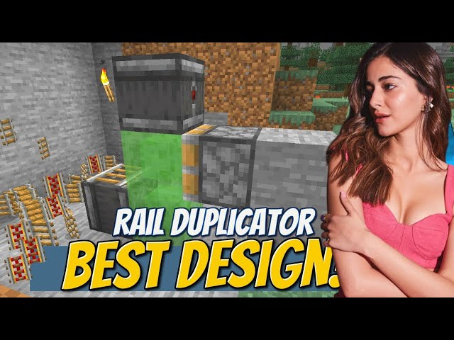Minecraft Easy Rail Duplication Glitch Farm Tutorial