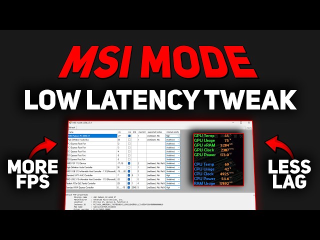 Best MSI Mode Settings for MAX FPS & Low Input Lag (2026 Optimization Guide)