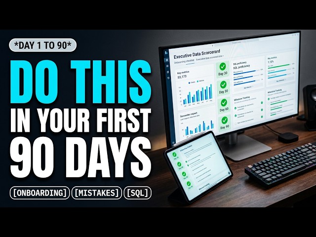 The First 90 Days as a Data Analyst: Do This First