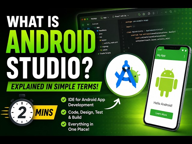 What Exactly is Android Studio? | Beginner Guide in 2 Mins