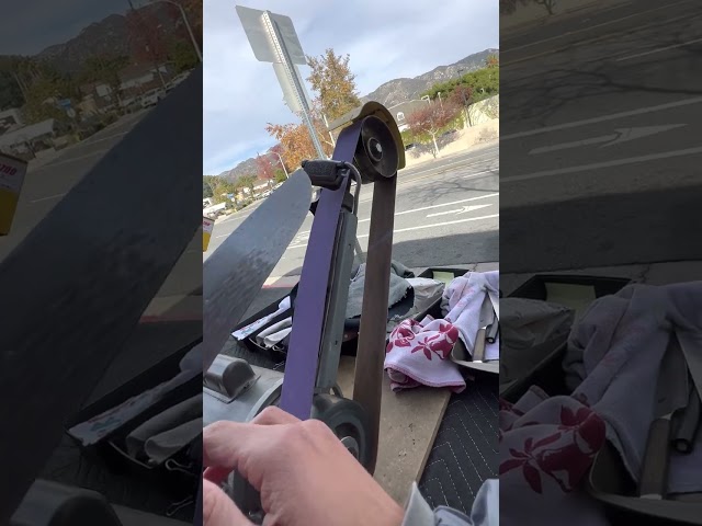 Earning a customer's trust is everything in the service industry #knife #sharpening #shorts