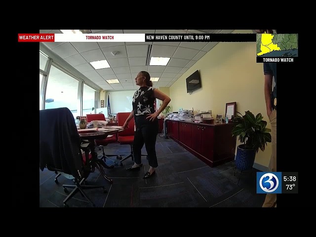 Bodycam video shows Hartford police question former treasurer about shredding documents