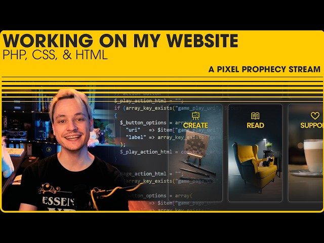 Webdev with PHP, CSS & HTML (no Vibe-“Coding”!) [Archived Stream]