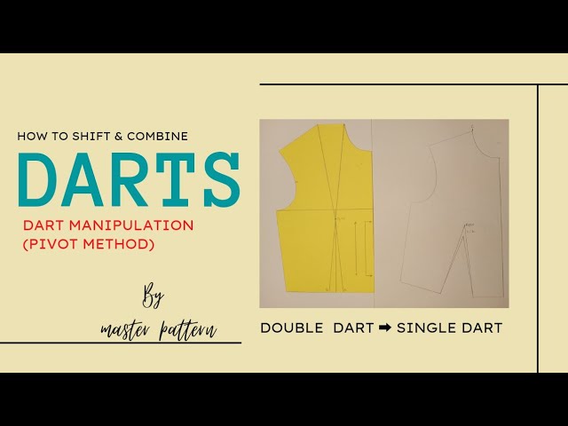 #Dart Manipulation. (#Double Dart to Single Dart). #Pattern Making