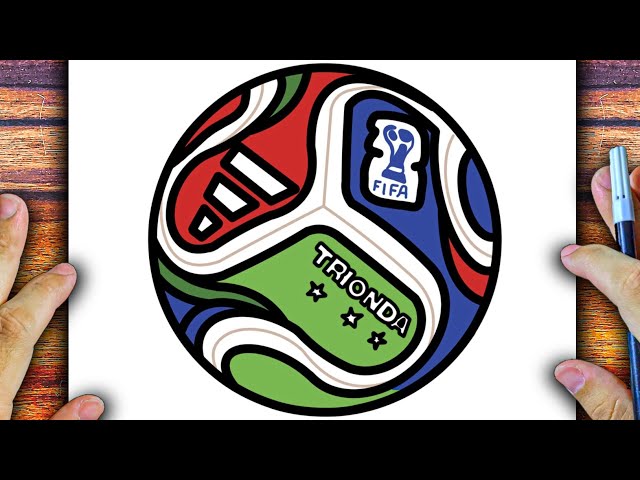 COMO DESENHAR A BOLA DA COPA 2026 - CÓMO DIBUJAR EL BALÓN DEL MUNDIAL 2026 - TRIONDA