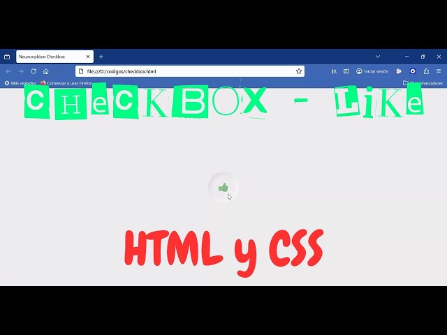 👉 Checkbox neumorphism con HTML y CSS - Web development